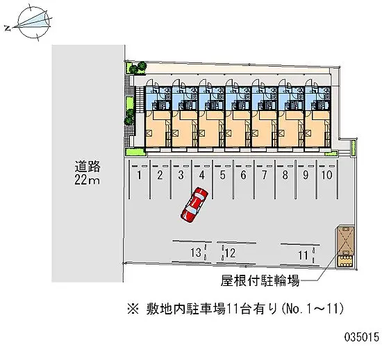 ★手数料０円★豊川市諏訪西町１丁目 月極駐車場